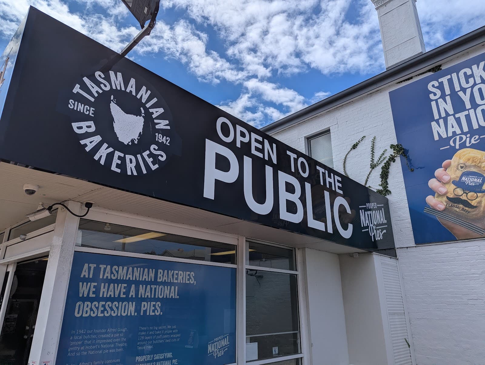 National Pies Outlet Shop — Hobart, Tasmania